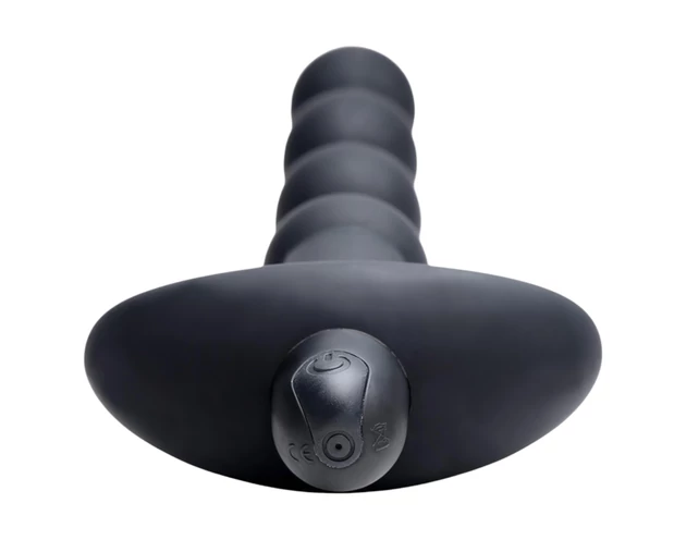 Bang! - akkus, rádiós anál vibrátor (fekete)