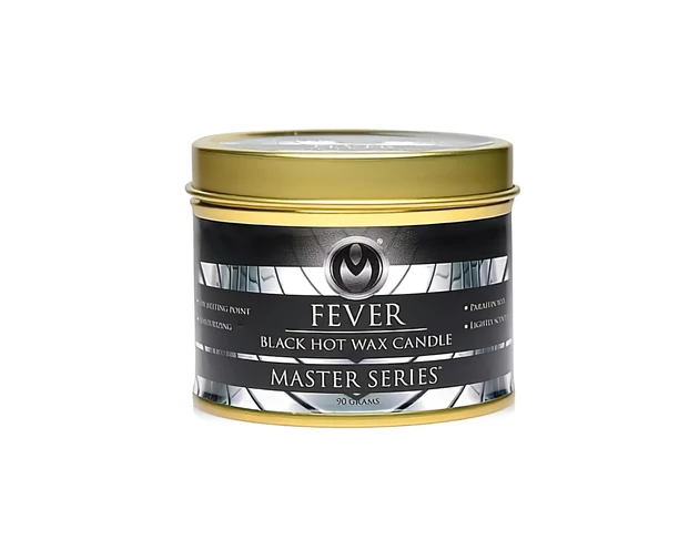 Fever - paraffin gyertya - fekete (120g)