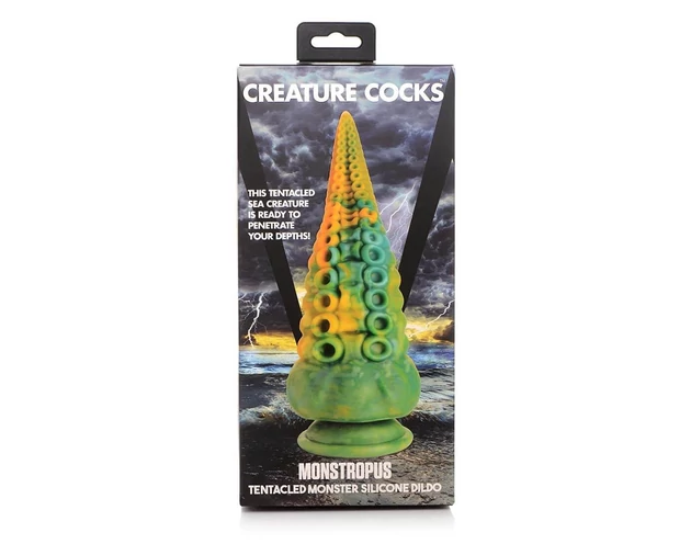 Creature Cocks Monstropus - dildó - 22cm (sárga)