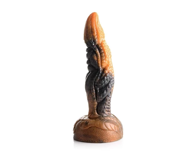 Creature Cocks Ravager - textúrált szilikon dildó - 20cm (narancs)