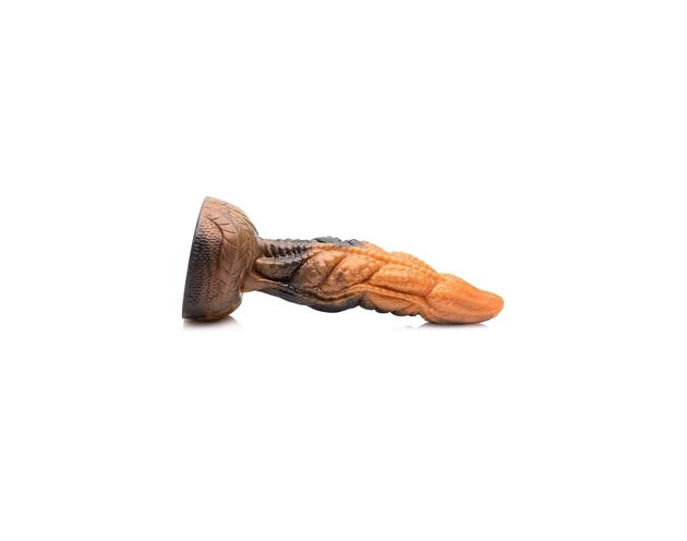 Creature Cocks Ravager - textúrált szilikon dildó - 20cm (narancs)