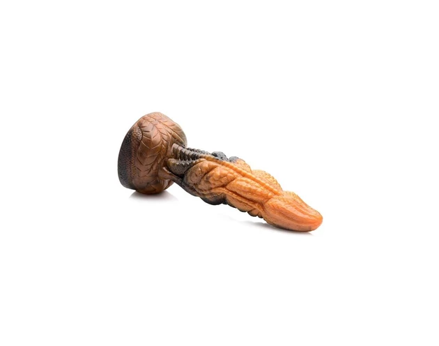 Creature Cocks Ravager - textúrált szilikon dildó - 20cm (narancs)