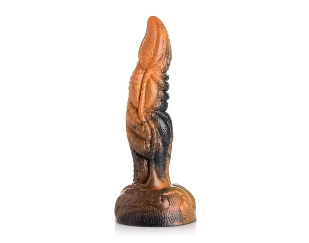 Creature Cocks Ravager - textúrált szilikon dildó - 20cm (narancs)