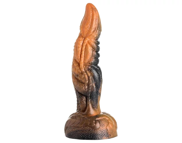 Creature Cocks Ravager - textúrált szilikon dildó - 20cm (narancs)