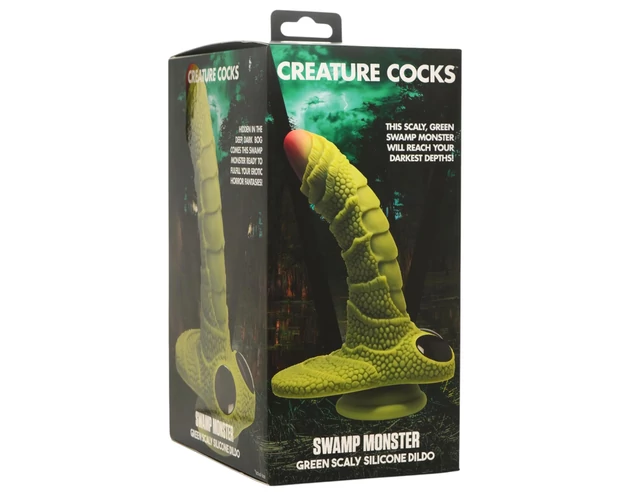 Creature Cocks - Mocsári szörny dildó (zöld)