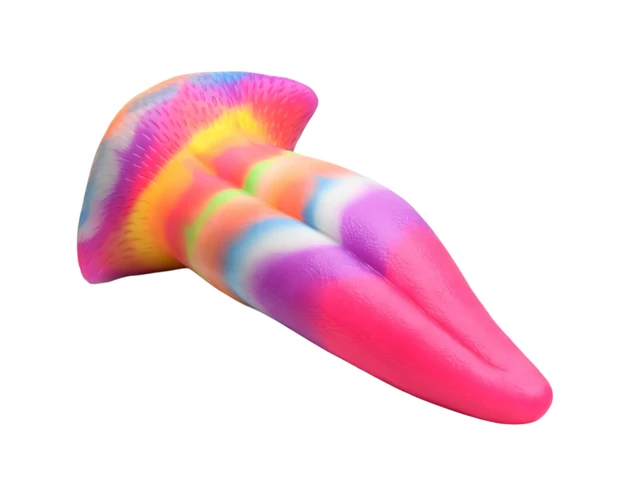 Creature Cocks Tongue - világító szilikon dildó - 21cm