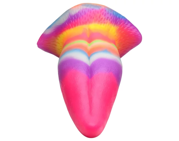 Creature Cocks Tongue - világító szilikon dildó - 21cm