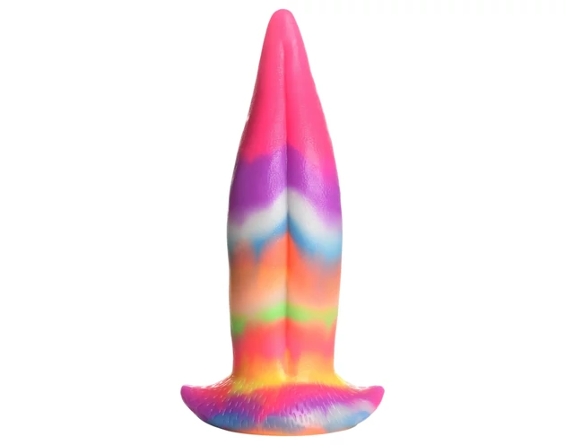 Creature Cocks Tongue - világító szilikon dildó - 21cm