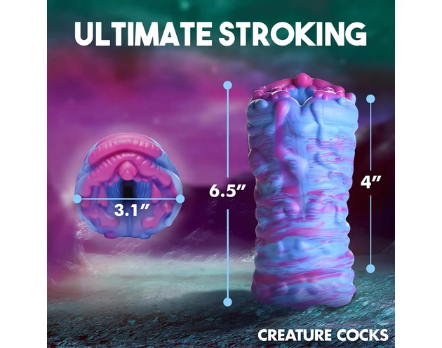 Creature Cocks Cyclone - szilikon alien műpunci (lila-pink)