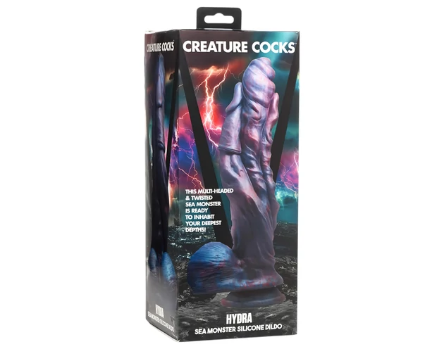 Creature Cocks Hydra - szilikon dildó - 27cm (lila)