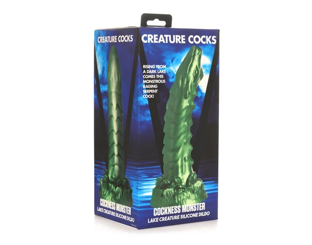 Creature Cocks Cockness Monster - szilikon dildó (zöld)