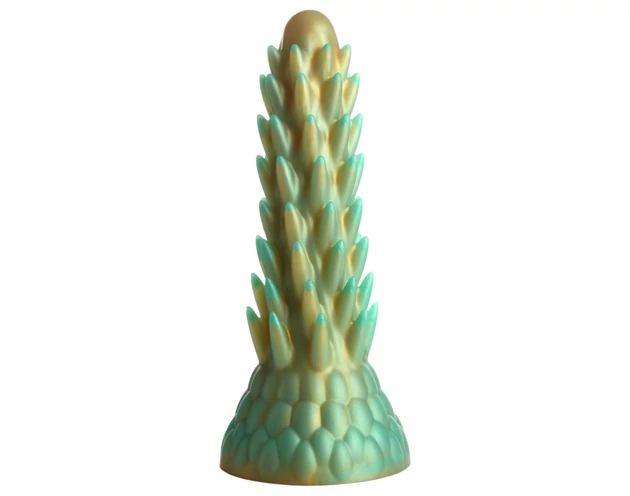 Creature Cocks Stegosaurus - szilikon dildó - 20cm (zöld)
