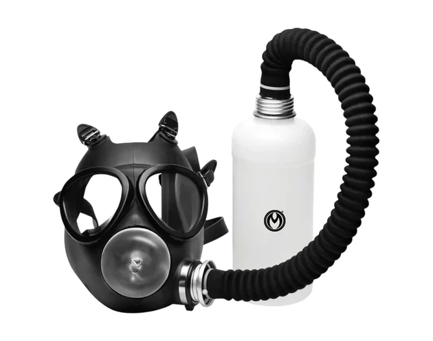 XR Brands - 2in1 szopó maszk és aromainhalátor (fekete)