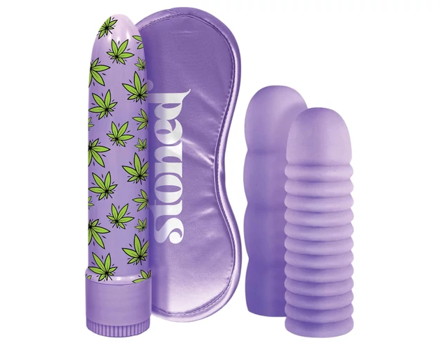 Stoner Bonga Bunga - rúd vibrátor szett (4 részes) - lila