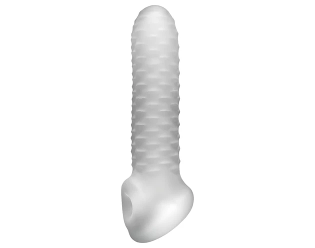 Fat Boy Checker Box - péniszköpeny (17cm) - fehér