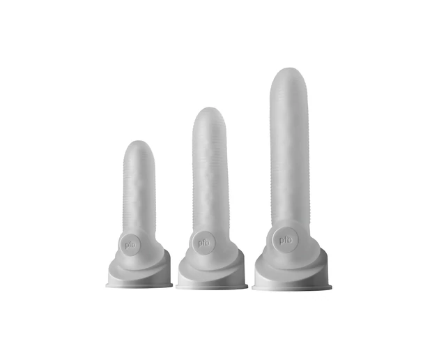 Fat Boy Micro Ribbed - péniszköpeny (17cm) - fehér