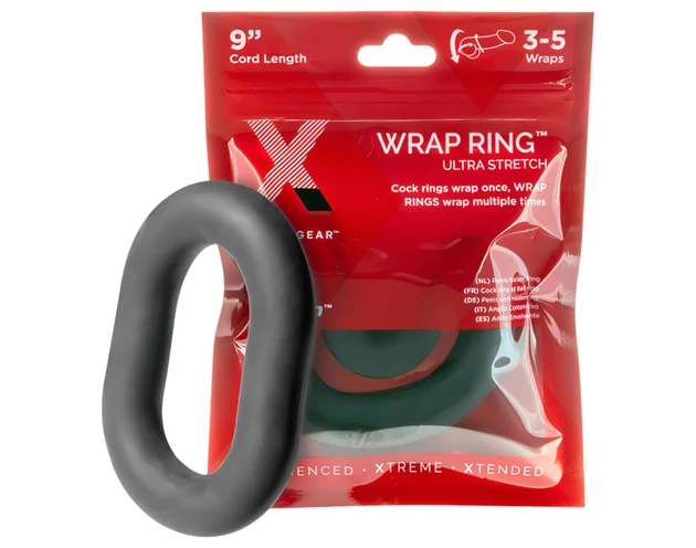 Perfect Fit Ultra Wrap 9 - vastag péniszgyűrű - fekete (22cm)
