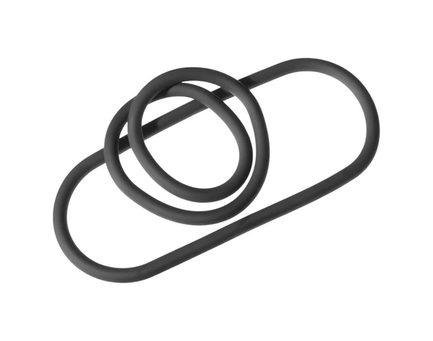 Perfect Fit Slim Wrap 9 - vékony péniszgyűrű - fekete (22cm)