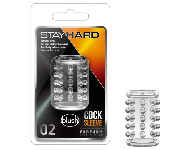 Stay Hard - pöttyös péniszmandzsetta (átlátszó)