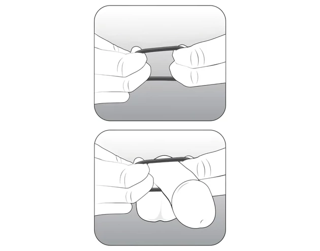 Stay Hard - péniszgyűrű szett (fekete)