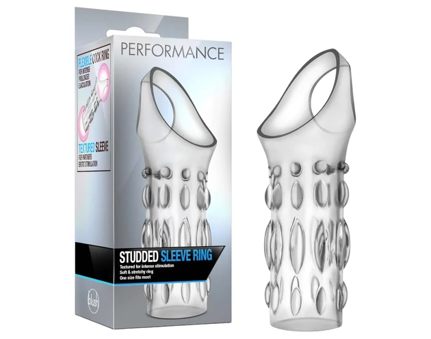 Performance - heregyűrűs péniszmandzsetta (átlátszó)