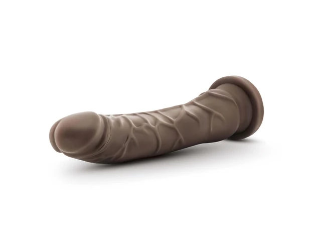 Dr. Skin 8,5 - tapadókorongos élethű dildó - barna (20,5cm)