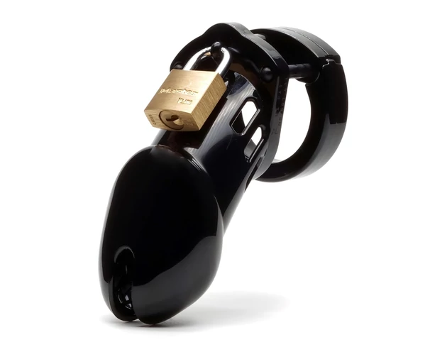 CB-6000 CB-X - pénisz ketrec lakattal (fekete)