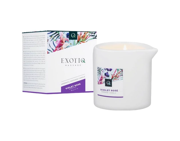 Exotiq Violet Rose - masszázsgyertya (60g) 
