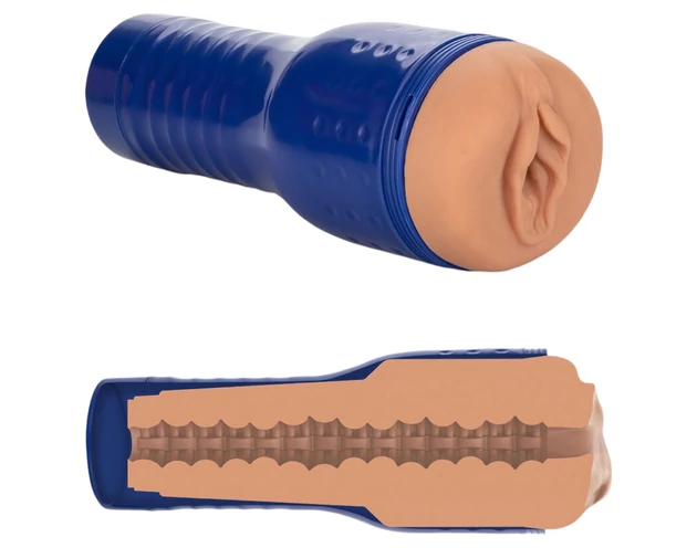 Private - Alexa Tomas műpunci (natúr-kék)