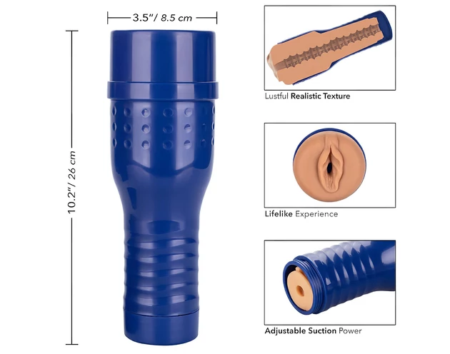 Private - Alexa Tomas műpunci (natúr-kék)