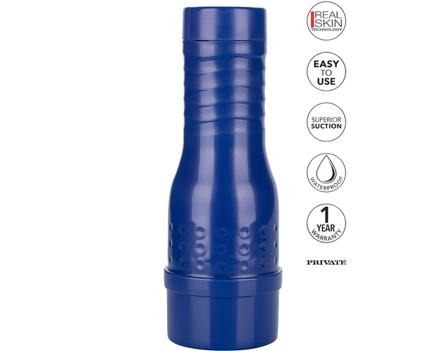 Private - Alexa Tomas műpunci (natúr-kék)