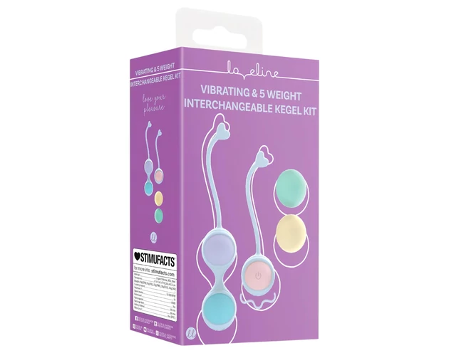 Loveline - vibrációs variálható gésagolyó szett (kék)