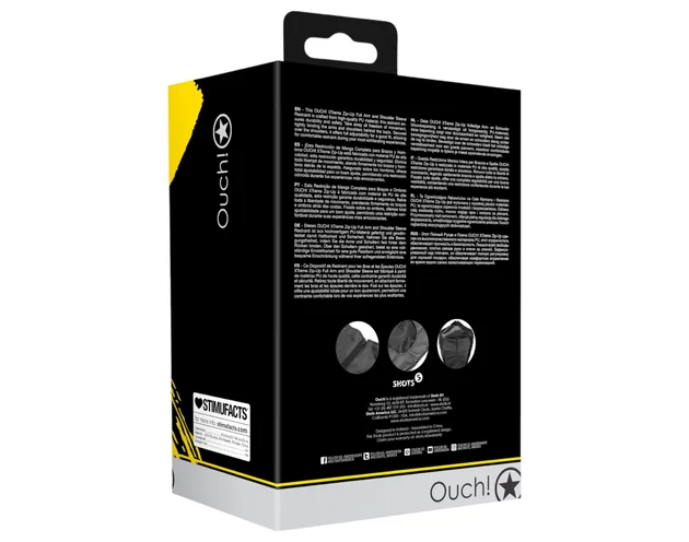 Ouch! - karokat hátra kötöző (fekete)