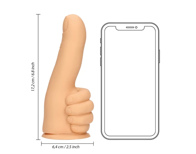 S-Line - hüvelykujj dildó (natúr)