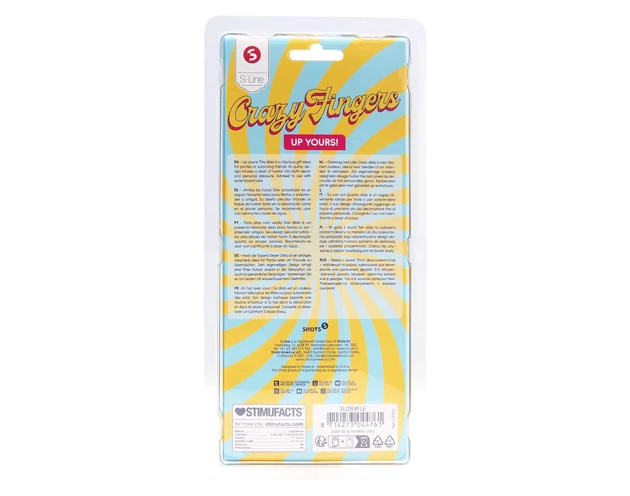 S-Line - középső ujj dildó (natúr)