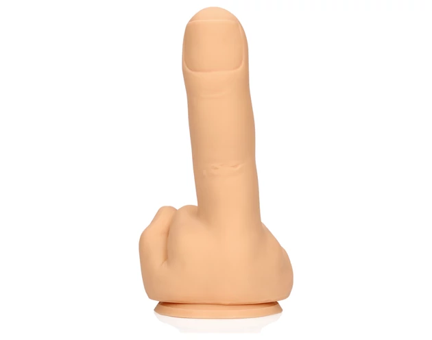 S-Line - középső ujj dildó (natúr)