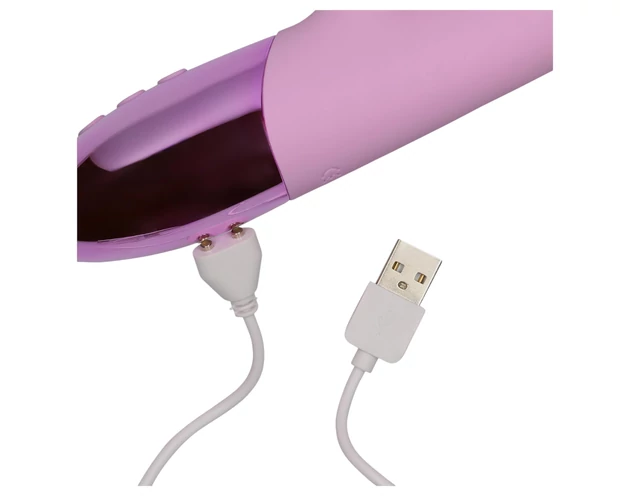 Loveline - akkus, nyuszis csiklókaros vibrátor (pink)