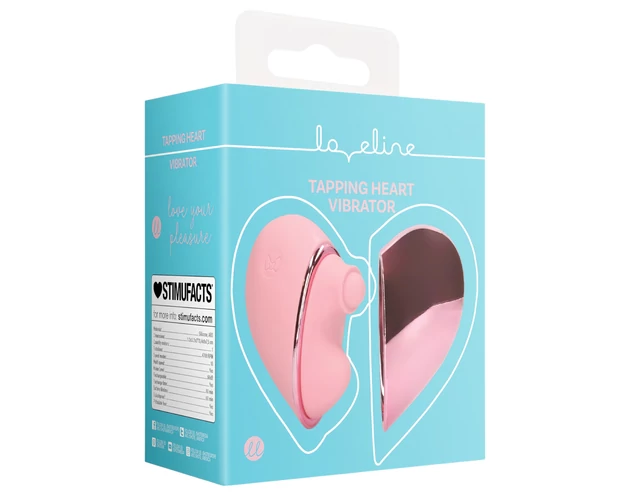 Loveline Tapping Heart - akkus csiklóizgató vibrátor (pink)
