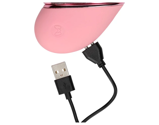 Loveline Tapping Heart - akkus csiklóizgató vibrátor (pink)