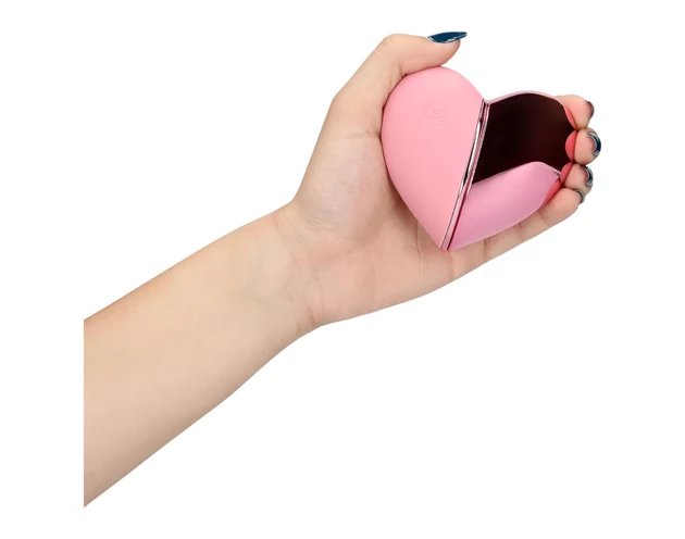 Loveline Tapping Heart - akkus csiklóizgató vibrátor (pink)