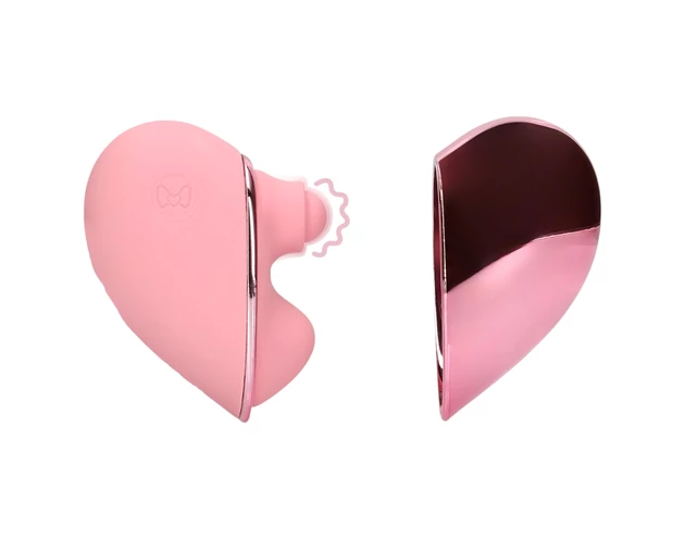 Loveline Tapping Heart - akkus csiklóizgató vibrátor (pink)