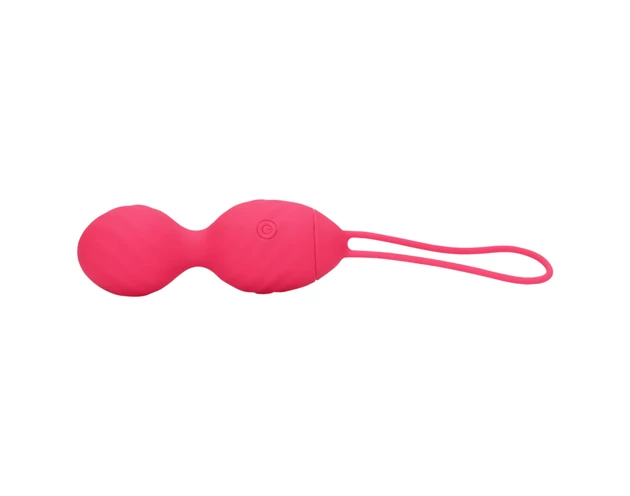 Loveline - barázdált vibrációs gésagolyó (pink)