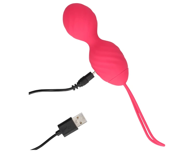 Loveline - barázdált vibrációs gésagolyó (pink)