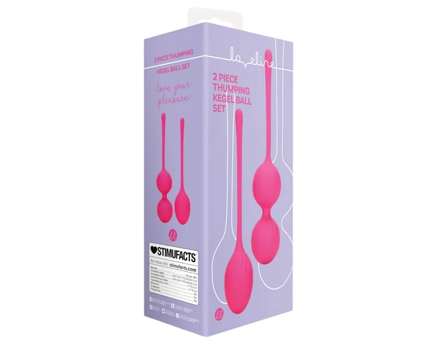 Loveline - súlyozott gésagolyó szett - 2 részes (pink)