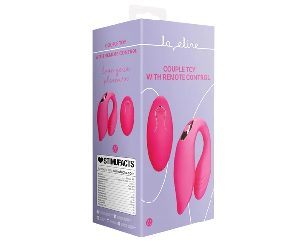 Loveline - akkus, rádiós párvibrátor (pink)