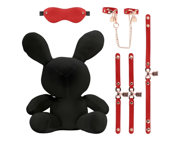 Bondage Rabbit - BDSM nyuszi (fekete)