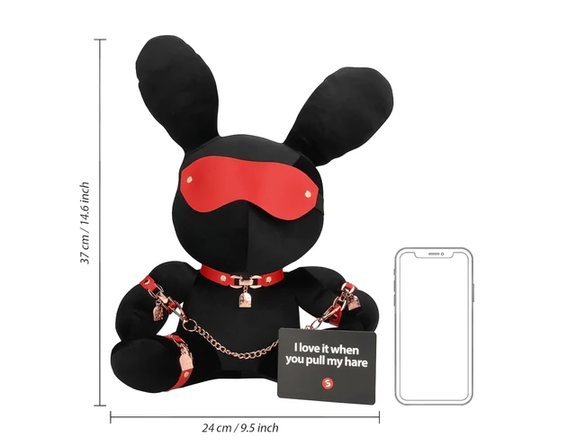 Bondage Rabbit - BDSM nyuszi (fekete)