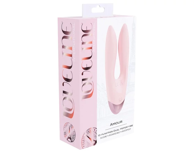 Loveline Amour - dupla karos vibrátor (pink)