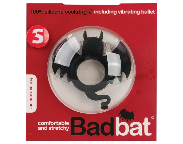 S-Line - denevéres péniszgyűrű (fekete)