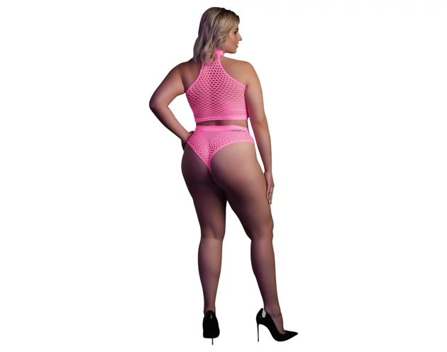 Ouch! - foszforeszkáló fehérnemű szett (pink)